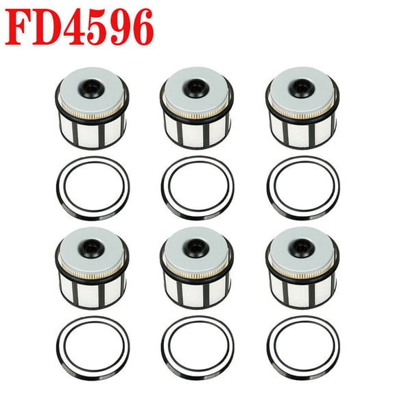 6X FD-4596 Fuel Filter Element for Ford F250 F350 F450 F550 7.3L Powerstroke V8