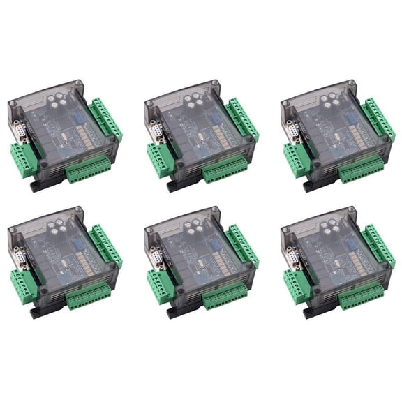 6X FX3U-14MR PLC Industrial Control Board 8 Input 6 Output Programmable Control Relay Output, 24 V PLC Control