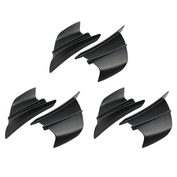 6X Fairing Side Winglet Aerodynamic Wing Deflector Spoiler for Panigale V2 V4 899 959 1198 1199 1299(B)