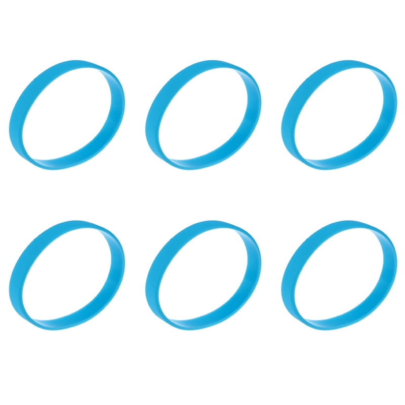 6X Fashion Silicone Rubber Elasticity Wristband Wrist Band Cuff