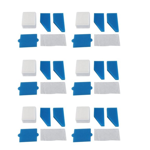 6X Filter Set Suitable for Vacuum Cleaners Aqua + Multi Clean X8 Parquet, Aqua + Pet & Family, 787 241