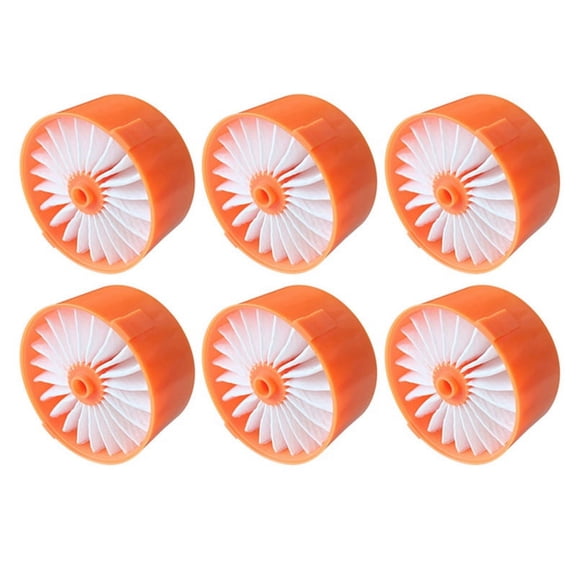 6X Filter for POWERSERIES Cordless Stick Vacuum BSV2020G Accessories,6 x Filter,orange