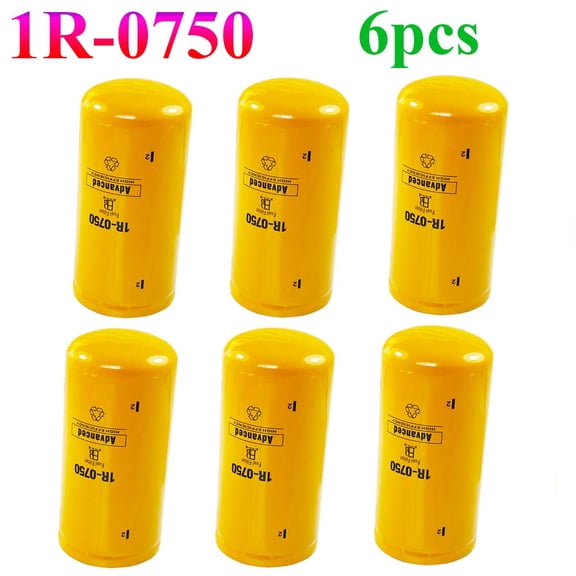 6X Fuel Filter Replacement For Sinister Diesel Fuel Filter Kits 1R-0750 US