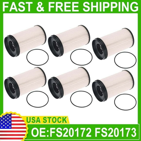 6X Fuel Filter Water Separator For Peterbilt 367 389 587 Replace K37-1029