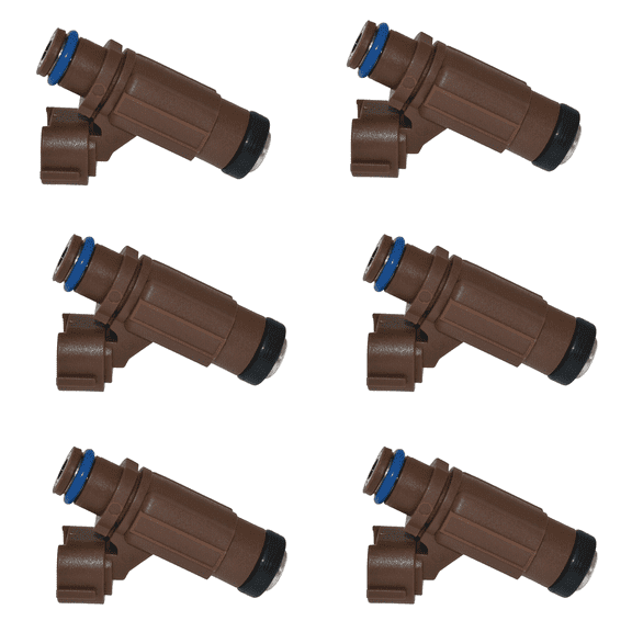 6X Fuel Injector For Suzuki Outboard 150HP DF 150STX 150TLK7 150TLK9 150TX