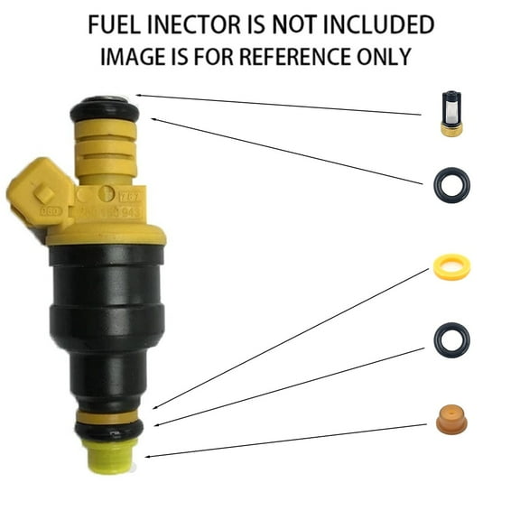 6X Fuel Injector Service Repair Kit 33007127 For Jeep Cherokee Wrangler 1987-1998