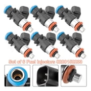 6X Fuel Injectors For 2011-2019 Chrysler Dodge Ram Jeep 3.6L V6 0280158233