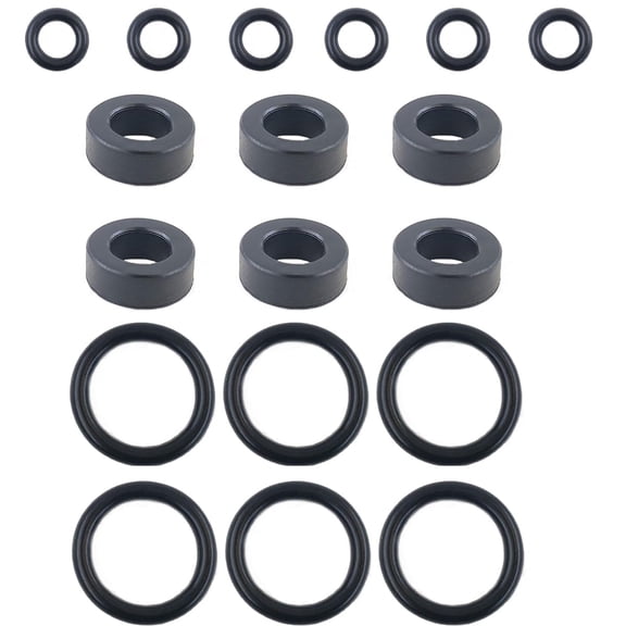 6X Fuel Injectors Rebuild Repair KIT 16600-10Y00 FJ285 Compatible with Nissan Engine RB25DET for INFINITI G20 J30 1993-1999 16636-53J00