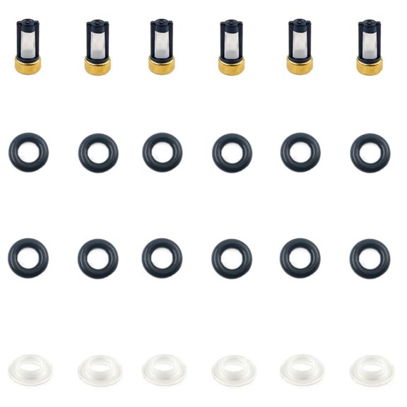 6X Fuel Injectors Rebuild Repair KIT FJ751 Compatible with Nissan Altima Maxima Murano 3.5L V6 INFINITI 2002-2008 16600-AE060