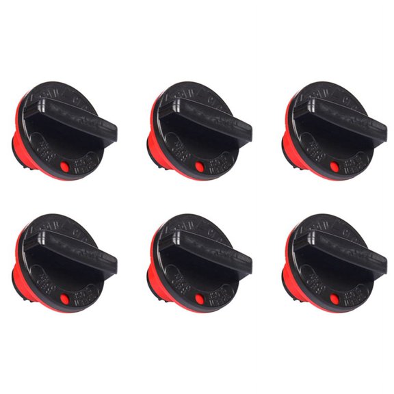 6X Fuel Tank Switch Fuel Gas Cover Cap Assembly for JOG XC FC FORCEX 100 JOG100 XC100 FC100 5WY-F4610-00,6 x Fuel tank Cap,red & black