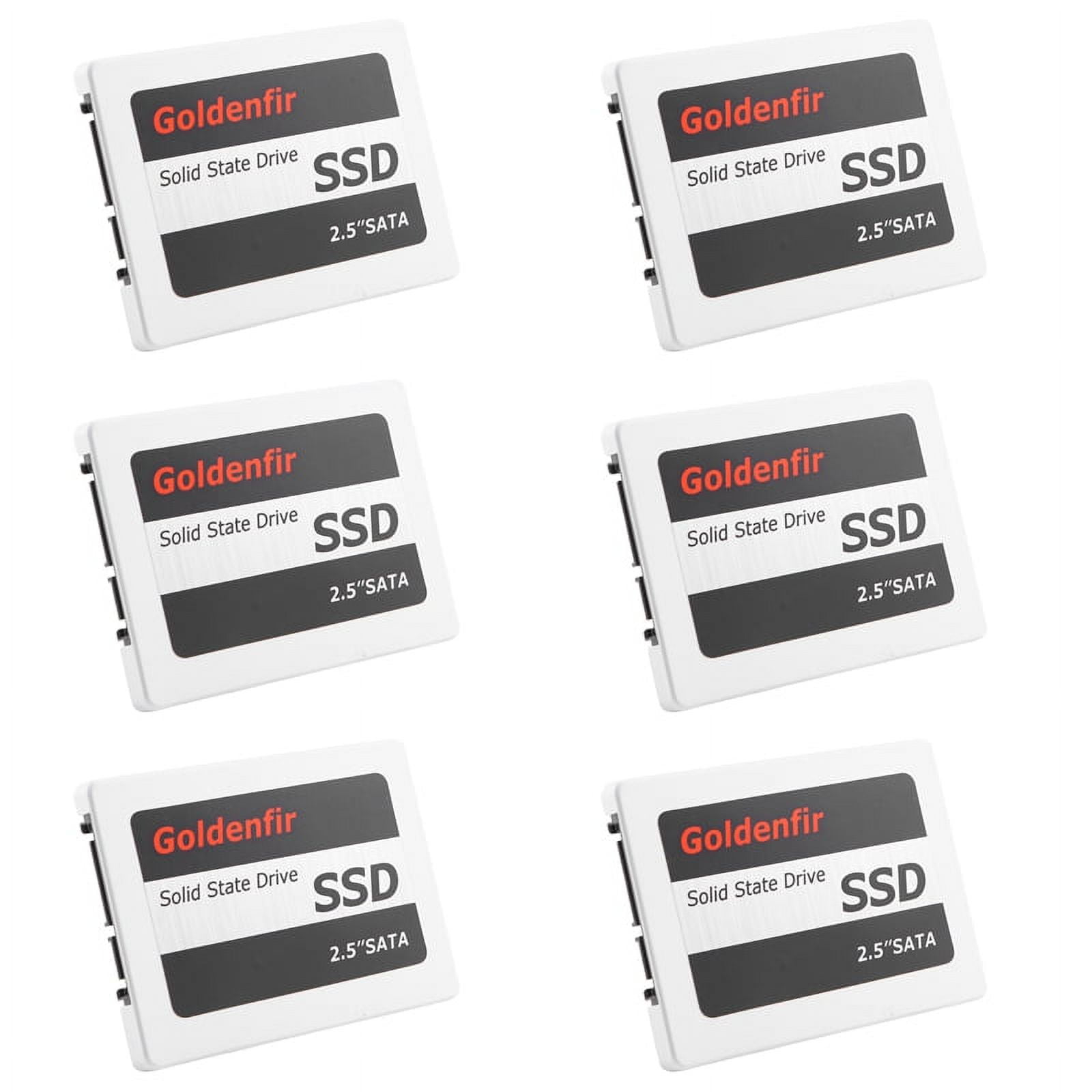 6X Goldenfir SSD 120GB SSD 2.5 Hard Drive Disk Disc Solid State Disks 2.5Inch Internal SSD,6 x 2.5inch Hard Drive Disk Disc,White
