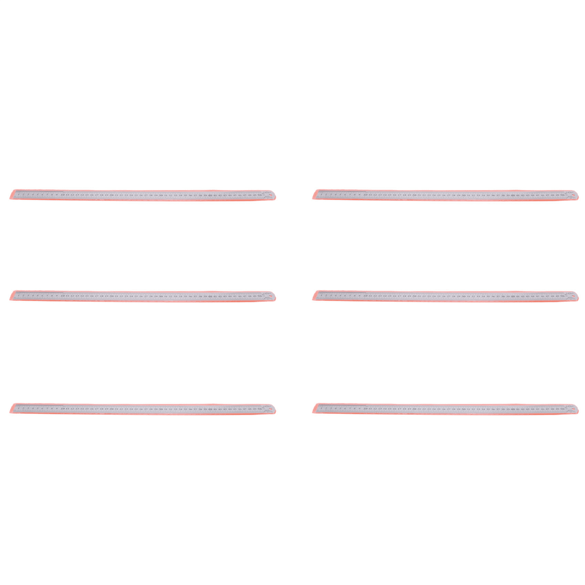 6X Groove Right Stainless Steel Metric Ruler 50 cm - Walmart.com