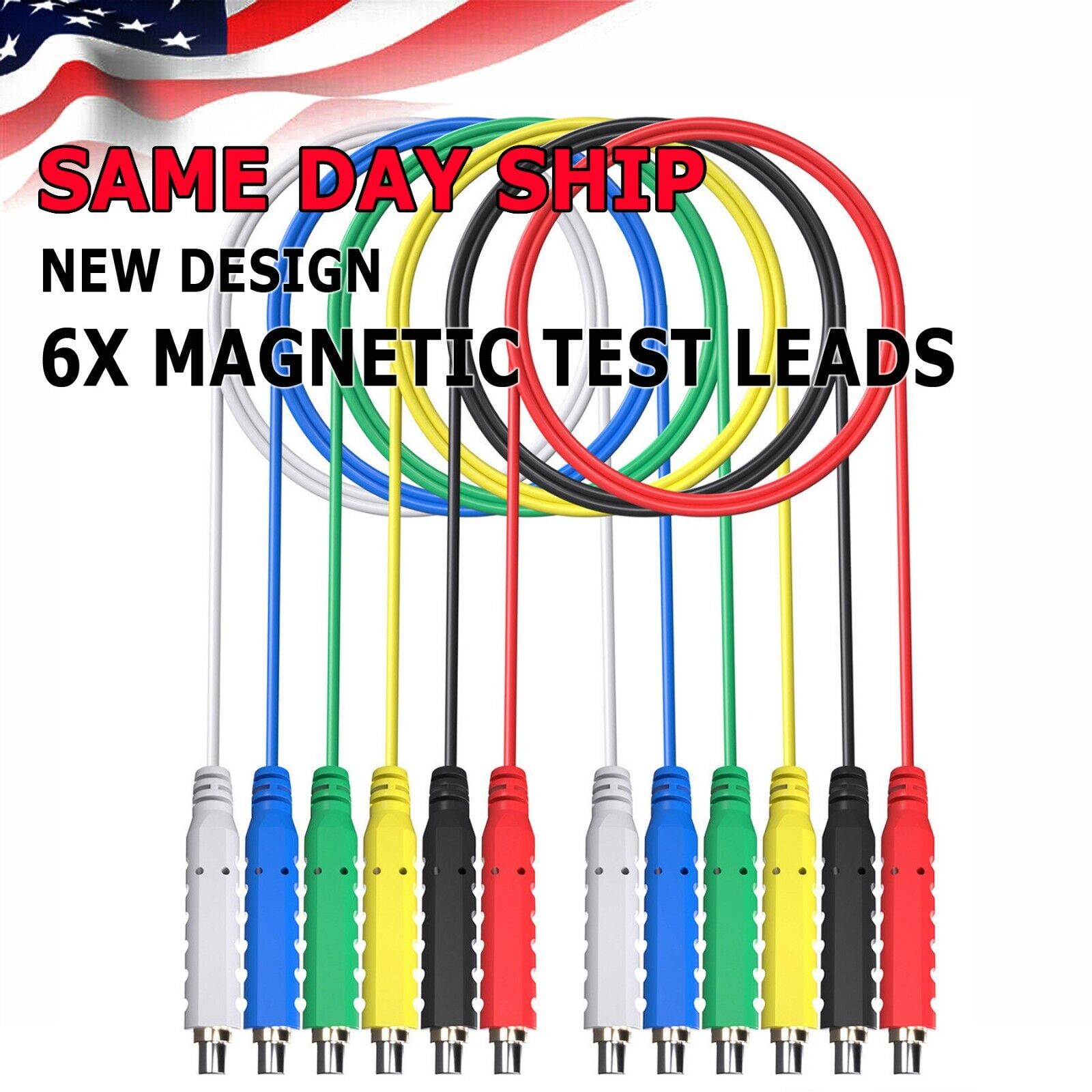 6X HVAC Thermostat Test Silicone Lead Jumper Cable Wires