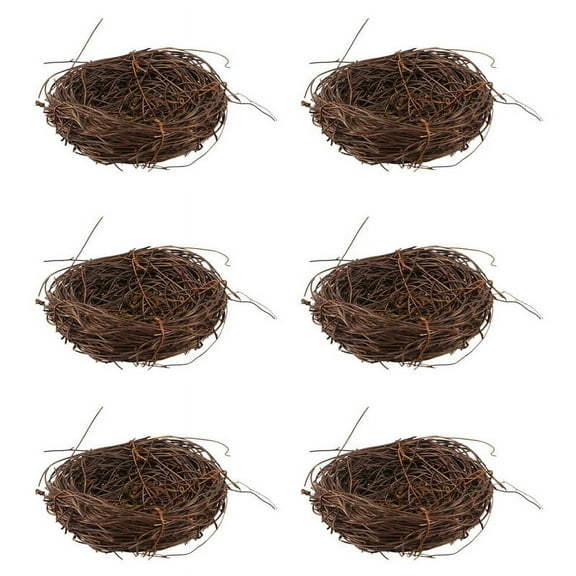 6X Handmade Vine  Bird Nest Home Nature Craft Holiday for Photo Garden Decor