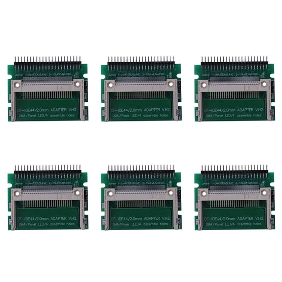 6X IDE 44 Pin Male to Compact Flash Male Adapter Connector