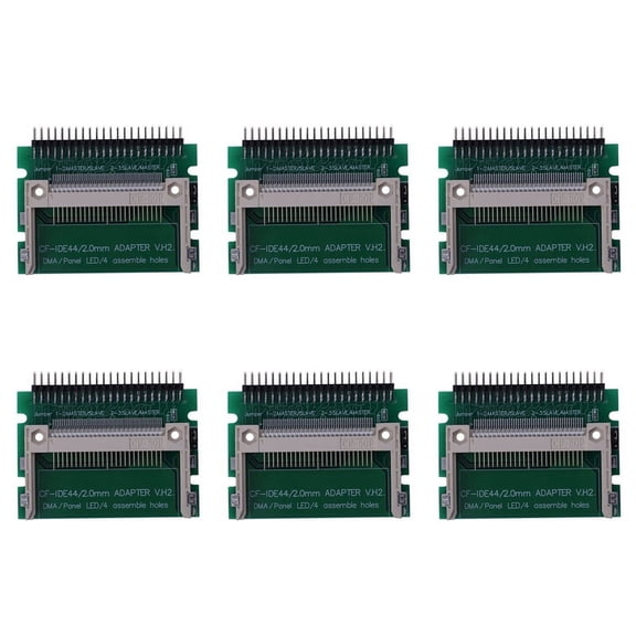 6X IDE 44 Pin Male to Compact Flash Male Adapter Connector