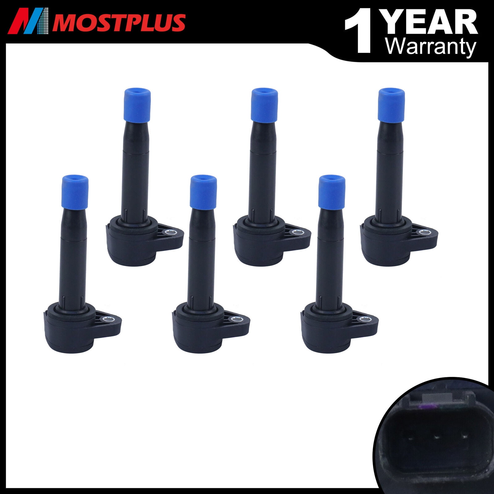 MAYASAF UF242 Ignition Coils Set - Compatible With Honda Odyssey/Accord/Pilot & Acura MDX/TL/RL