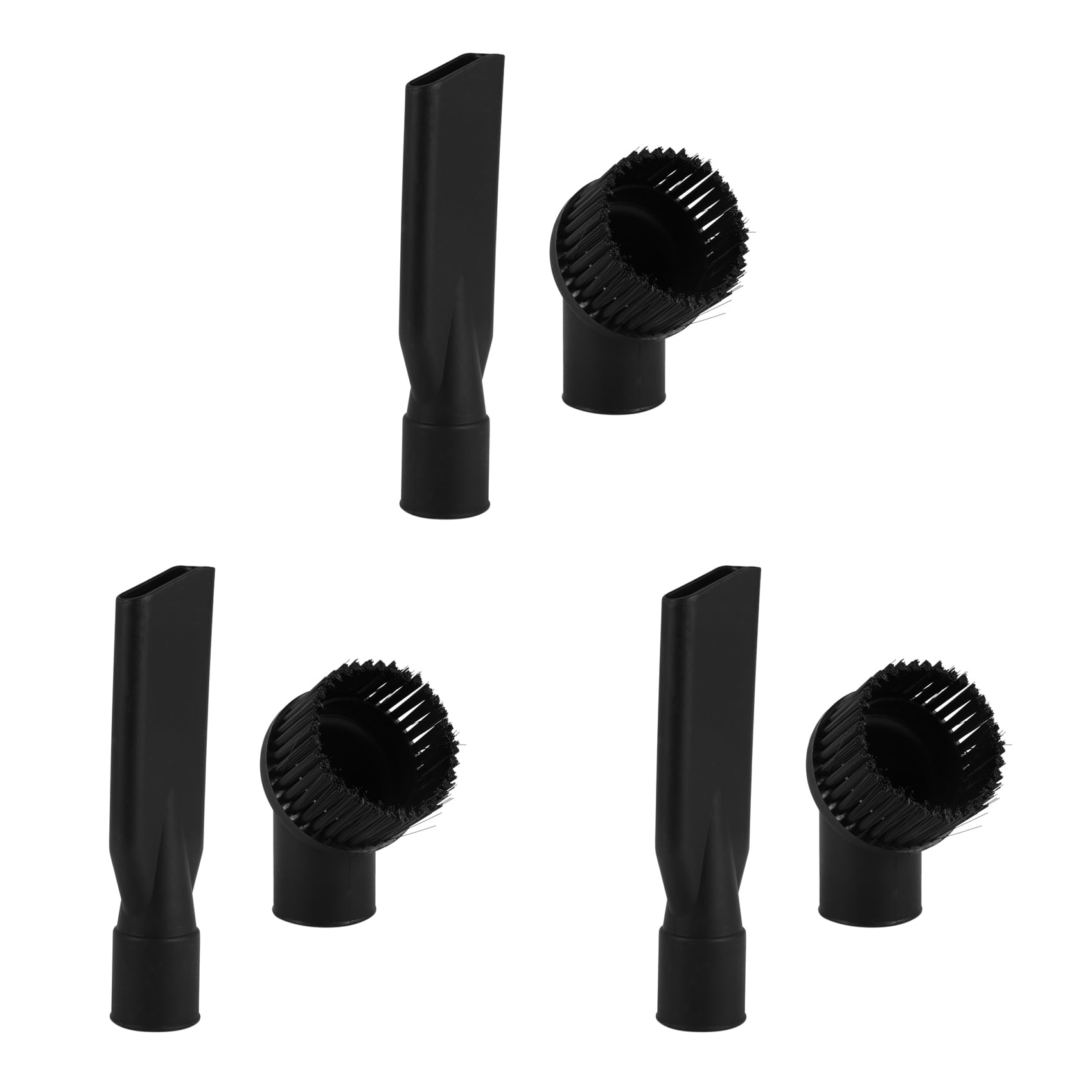 6X Industrial Vacuum Cleaner Round Brush and Flat Nozzle Sets,Inner