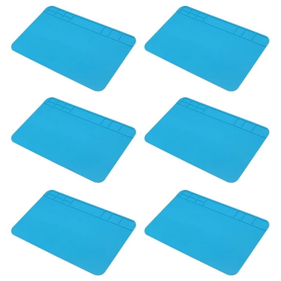 6X Insulation Silicone Soldering Repair Mat Heat Work Pad for Mobile Phone PCB BGA Soldering Iron Repair Pad