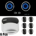 6X Metal Gas Stove Knobs Cooker Oven Switch Control Hob Kitchen Knob