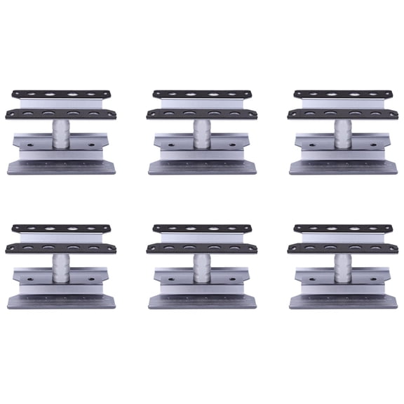 6X Metal RC Car Workstation Work Stand Repair 360 Degree Rotation for 1/8 1/10 1/12 1/16 Scale Models,Grey