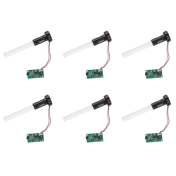 6X Mini Air Humidifier Mist Maker USB Atomizer Transducer Atomization Piece DIY Accessories and PCB Drive Module(1PCS),6 x circuit board 6 x Atomization film