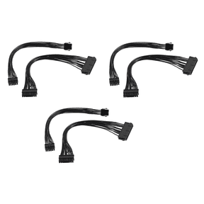 6X Motherboard Power Conversion Cable 24Pin to 18Pin, 8Pin 12Pin, Support ATX Supply, Suitable for Z440 Z640
