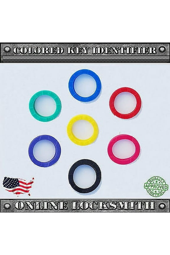 6X New Key Identifiers Ring Universal For All Keys Types Lucky Line 6 Colors