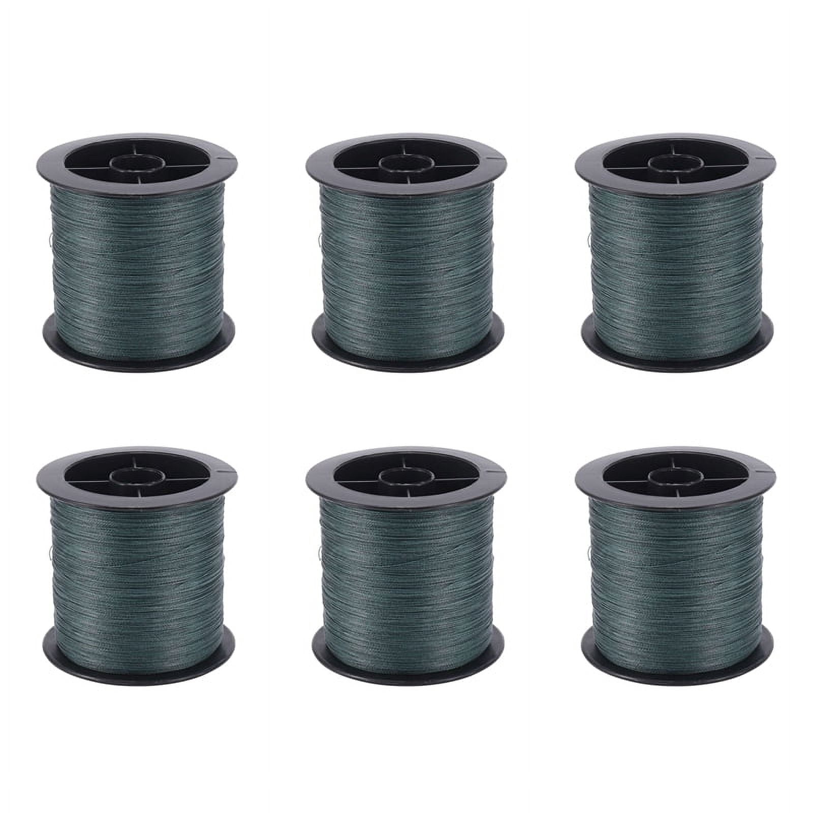 6X Nylon Braid Fishing Wire 30Lb 300M 11Kg for Lure Train,6 x Fishing Wire,dark green
