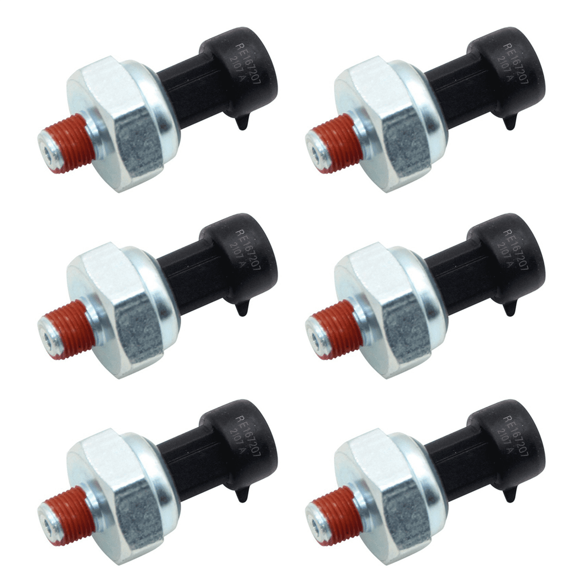 6X Oil Pressure Sensor RE167207 for Engine Code DT466E I530E DT466/530