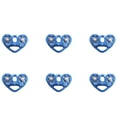thumbnail image 1 of 6X Outdoor Climbing Pulley Biaxial Transport Steel Cable Expand Heart-Shaped Double Pulley Blue, 1 of 5