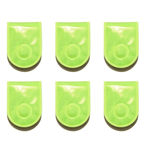 6X Outdoor Sports LED Safety Light Reflective Magnetic Clip on Strobe Running Walking Bike Cycling