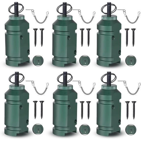 6X Perimeter Trip Alarm Device 12 Gauge Perimeter Camping Trip Wire Alarm with Screws Early Warning System for Campsite & Property Safety, Bear Deterrent -12pcs Screws