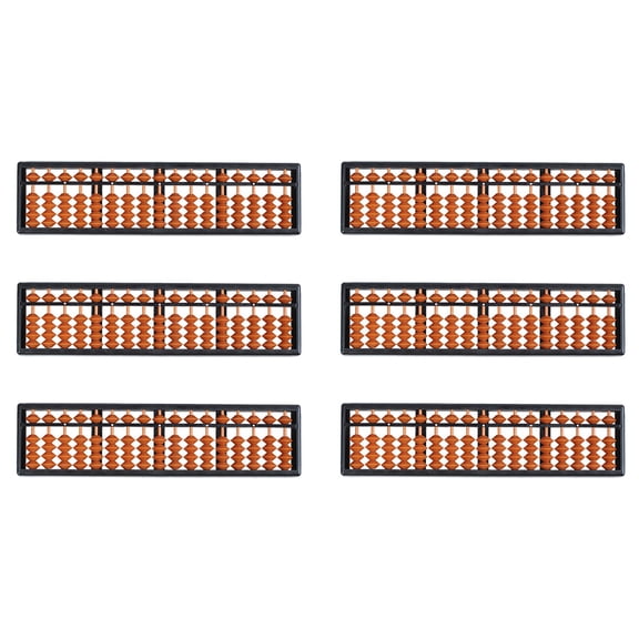 6X Plastic Abacus Arithmetic Abacus Kids Calculation Tool 17 Digits