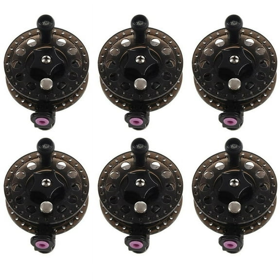 6X Plastic Ice Fishing Reels Fly Fishing Tackle Round Wheel Fishing Accessories