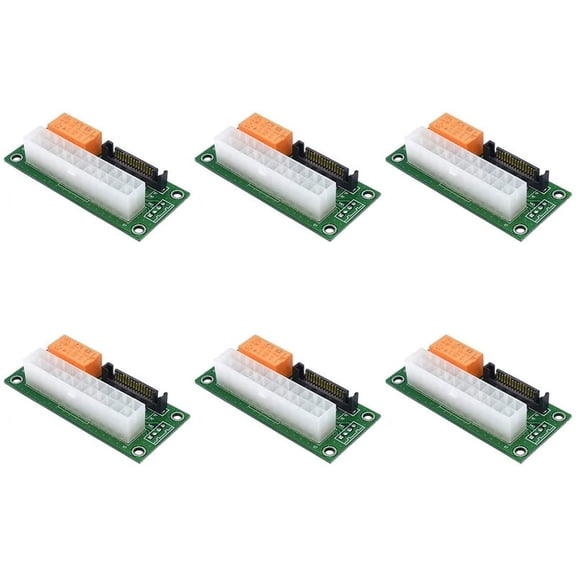 6X Power Board Dual PSU Multiple Power Supply Adapter Add2Psu with ATX 24Pin to 4Pin Connector for