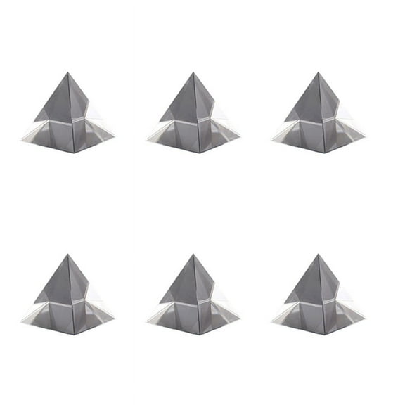 6X Prism Optical Glass Pyramid 40mm High Rectangular Polyhedron Suitable for Teaching Experiments