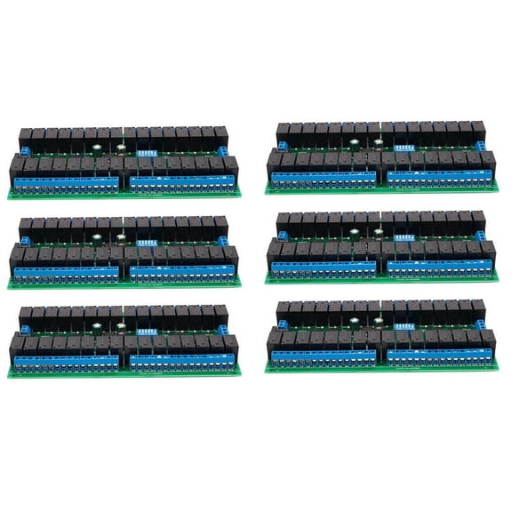 6X R421C32 DC12V 32 Channels Modbus RTU RS485 Bus Relay Module UART Serial Port Board for PLC LED Automation Door Lock,6 x DC 12V 32 Channels R-S485 Modbus RTU Relay Module,black