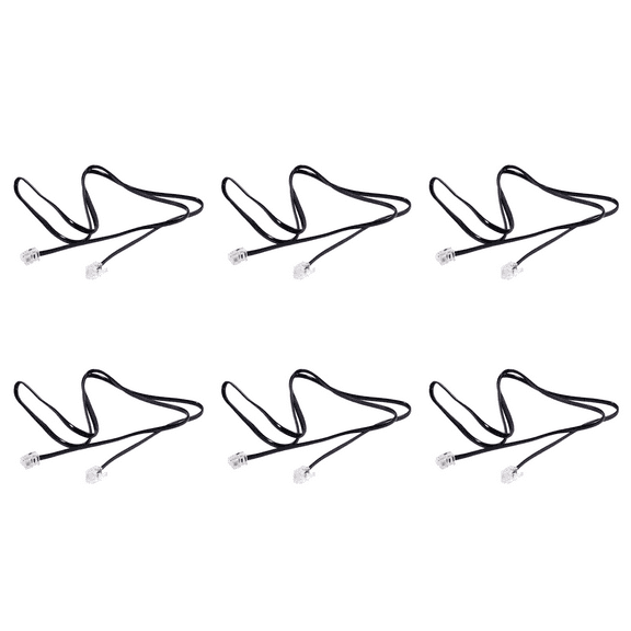 6X RJ11 6P4C Telephone Cable Cord ADSL Modem 1 Meters