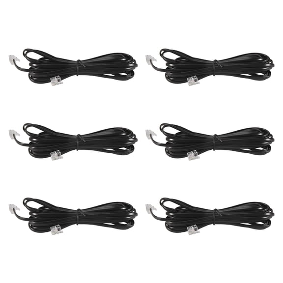 6X RJ11 6P4C Telephone Cable Cord ADSL Modem 5 Meters