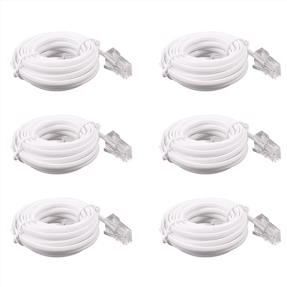 6X RJ11 6P4C to RJ45 8P4C Modular Phone Internet Extension Cable 3 Meter