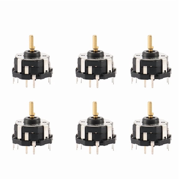 6X RKJXT1F42001 4-Way Switch Car Navigation Encoder Key Rocker Switch with Push Switch Encoder