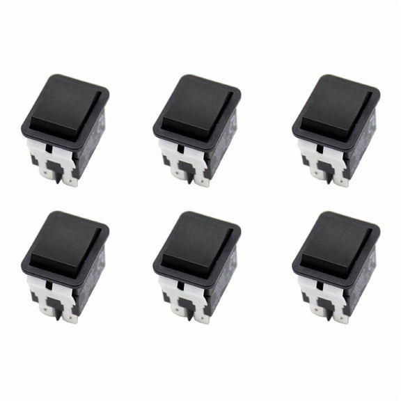 6X Rocker Switch, HY12-9-3 6Pins Industrial Electric Rocker Switch 125V/250V Pushbutton