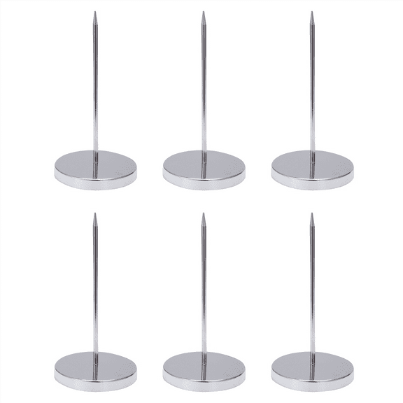 6X Safe Memo Holder Spike Stick for Bill Receipt Note Paper Order Office Desk