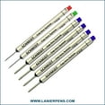 thumbnail image 1 of 6X Schmidt P8126 Capless System Rollerball Refill Green/Red/Blue Ink Fine Tip, 1 of 3