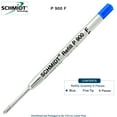 thumbnail image 1 of 6X Schmidt P900 F Parker Style Ballpoint Refill Blue Ink Fine Tip, 1 of 3
