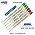 thumbnail image 1 of 6X Schmidt P900 M Parker Style Ballpoint Refill Green/Red Ink Medium Tip, 1 of 2