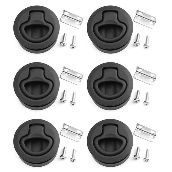 6X Slam Latch Hatch Round Pull Latch 1/2 Inch Door Replace M1-63 RV Marine