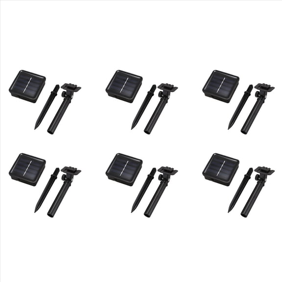 6X Solar String Lights, 10M 100LED Outdoor String Lights, Waterproof Decorative String Lights (Warm White)
