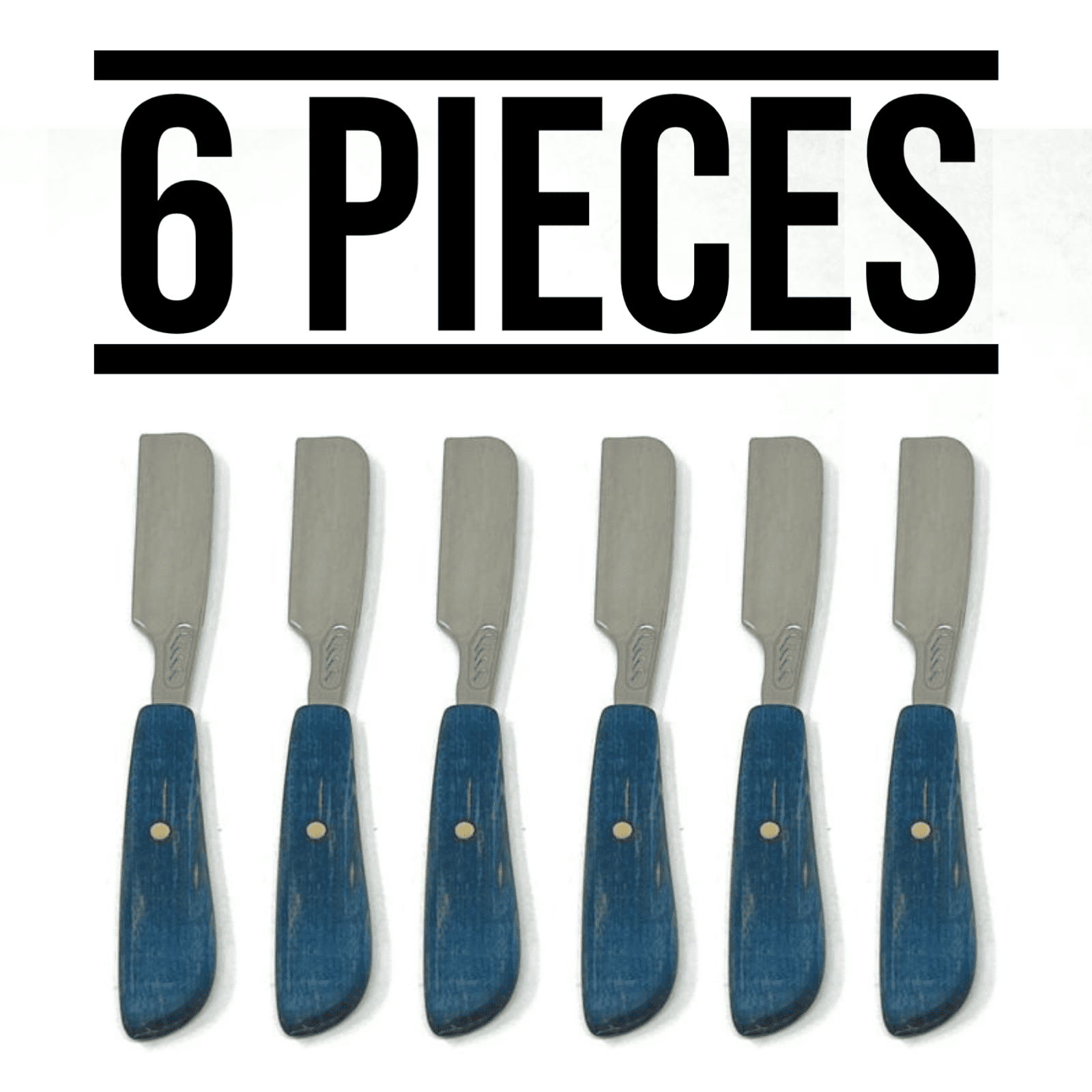 6X Straight Handle Zinc Alloy Japanese Straight Edge Razor Hair Eyebrow Trimming